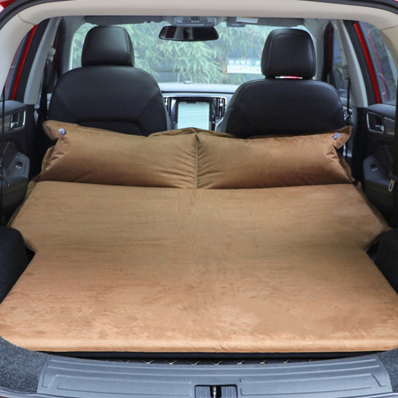 Universal Car Suede Sleeping Mat Mattress Off-road SUV Trunk Travel Inflatable Mattress Air Bed, Size:180 x 130 x 102cm(Brown)