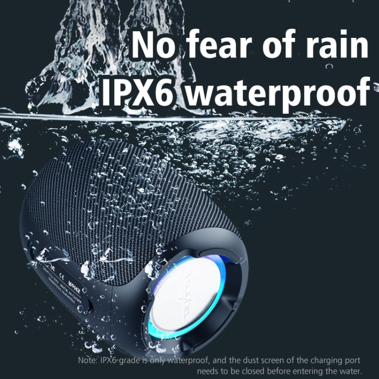 Zealot S53 IPX6 Water-resistant Portable Colorful Wireless Bluetooth Speaker(Blue)