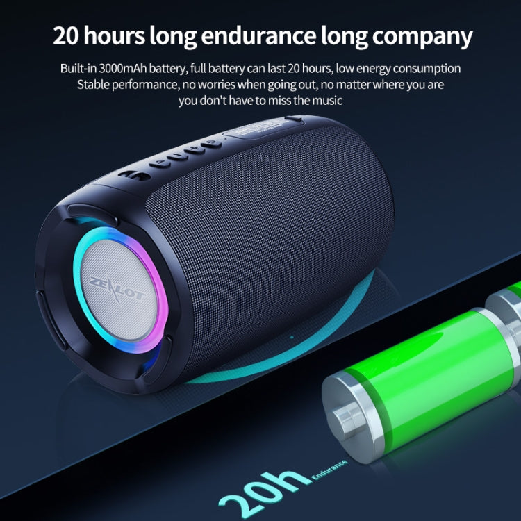 Zealot S61 IPX6 Water-resistant Portable Wireless Bluetooth Speaker(Camouflage)