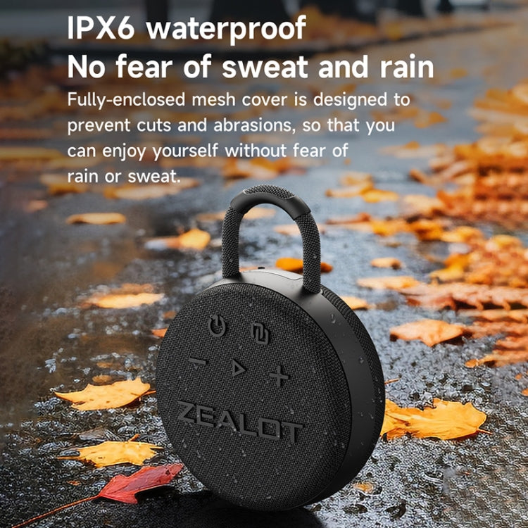 Zealot S77 IPX7 Water-resistant Portable Wireless Bluetooth Speaker(Black)