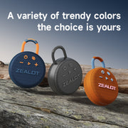 Zealot S77 IPX7 Water-resistant Portable Wireless Bluetooth Speaker(Black)