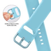 For Apple Watch Ultra 49mm Pin Buckle Silicone Watch Band(Light Blue)