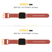 For Apple Watch Series 8 41mm Pin Buckle Silicone Watch Band(Coral)