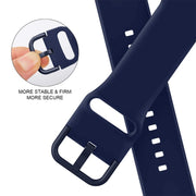 For Apple Watch Series 8 41mm Pin Buckle Silicone Watch Band(Midnight Blue)