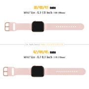 For Apple Watch Series 8 45mm Pin Buckle Silicone Watch Band(Pink Sand)