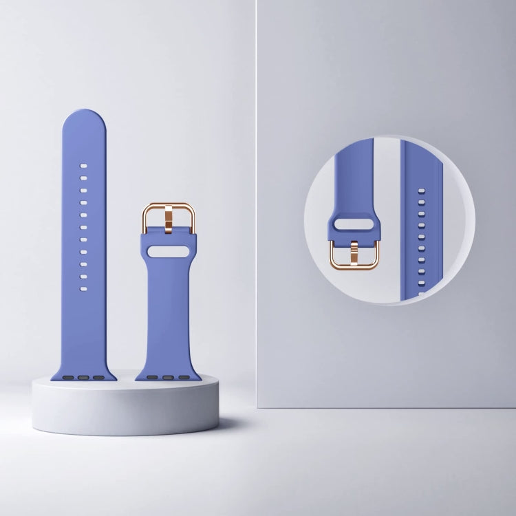 For Apple Watch SE 2022 44mm Pin Buckle Silicone Watch Band(Cyan Blue) - free shipping - PMC TechLife - Order now!