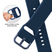 For Apple Watch Series 7 41mm Pin Buckle Silicone Watch Band(Abyss Blue)
