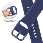 For Apple Watch Series 7 45mm Pin Buckle Silicone Watch Band(Violet Gray)