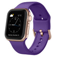 For Apple Watch SE 40mm Pin Buckle Silicone Watch Band(Purple) - free shipping - PMC TechLife - Order now!