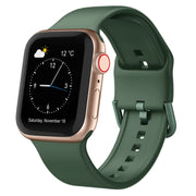 For Apple Watch SE 40mm Pin Buckle Silicone Watch Band(Clover)
