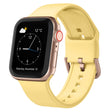 For Apple Watch SE 40mm Pin Buckle Silicone Watch Band(Yellow) - free shipping - PMC TechLife - Order now!