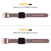 For Apple Watch Series 6 44mm Pin Buckle Silicone Watch Band(Smoked Purple)