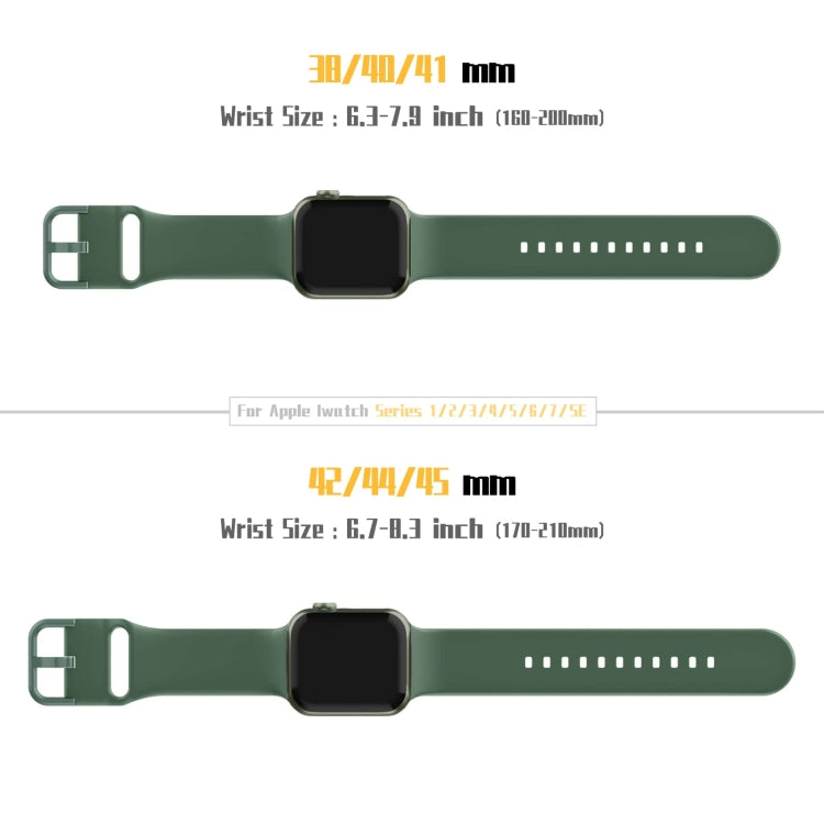For Apple Watch Series 5 40mm Pin Buckle Silicone Watch Band(Clover)