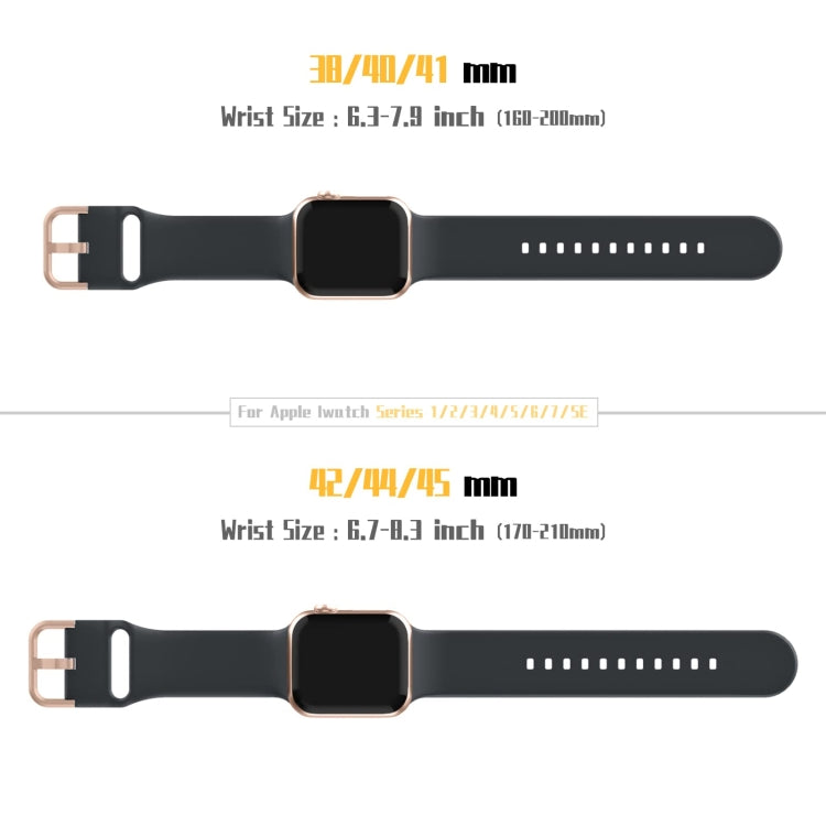 For Apple Watch Series 5 40mm Pin Buckle Silicone Watch Band(Dark Grey)