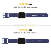 For Apple Watch Series 4 44mm Pin Buckle Silicone Watch Band(Violet Gray)