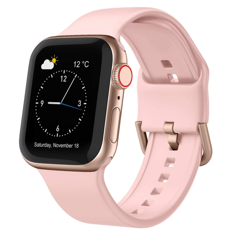 For Apple Watch Series 4 40mm Pin Buckle Silicone Watch Band(Pink) - free shipping - PMC TechLife - Order now!