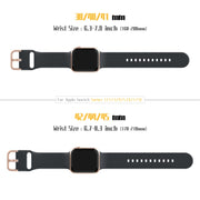For Apple Watch Series 4 40mm Pin Buckle Silicone Watch Band(Dark Grey)