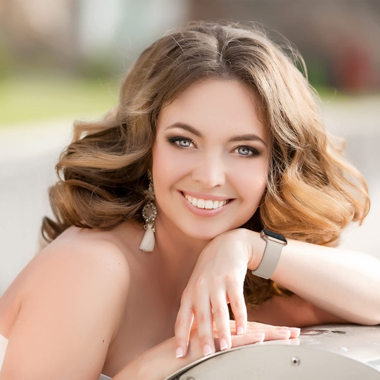 For Apple Watch Series 3 42mm Pin Buckle Silicone Watch Band(Milk Tea) - free shipping - PMC TechLife - Order now!