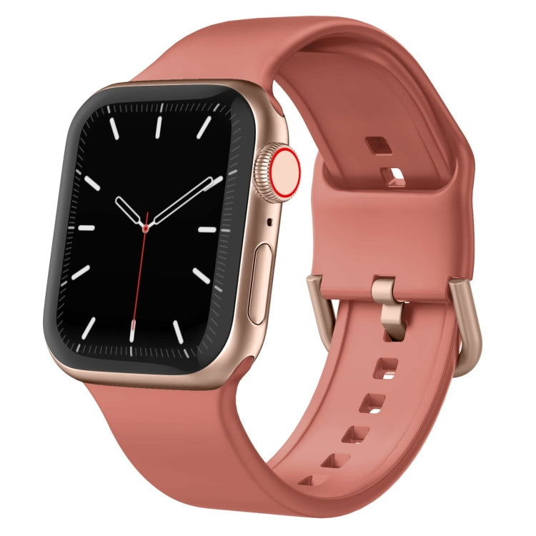 For Apple Watch Series 3 42mm Pin Buckle Silicone Watch Band(Coral) - free shipping - PMC TechLife - Order now!