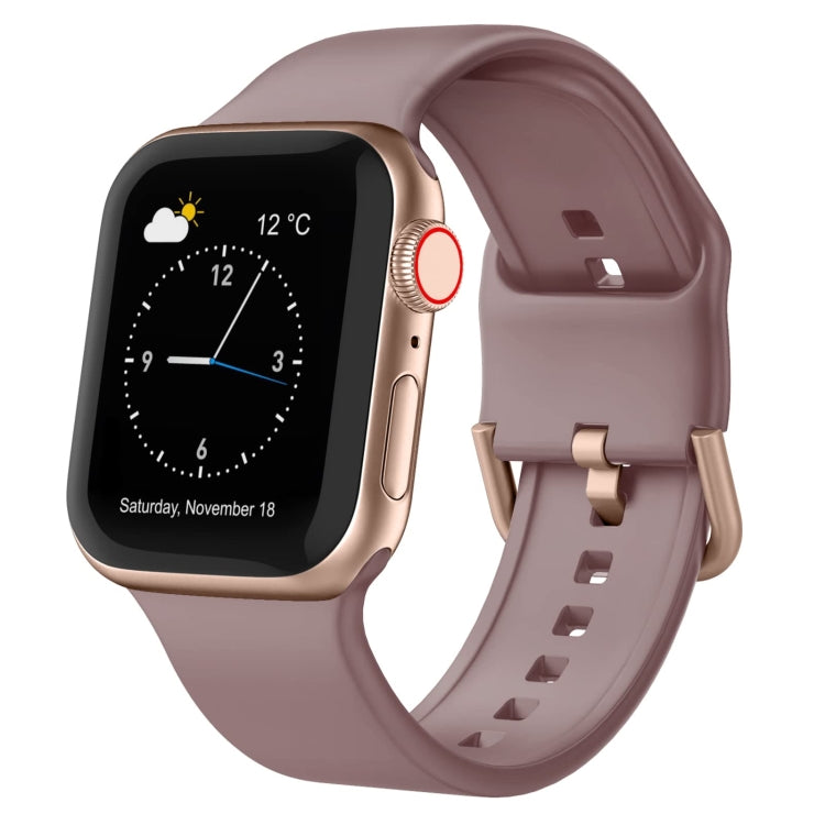 For Apple Watch 42mm Pin Buckle Silicone Watch Band(Smoked Purple) - free shipping - PMC TechLife - Order now!