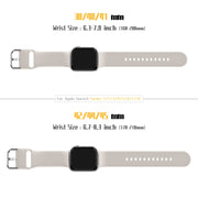 For Apple Watch 38mm Pin Buckle Silicone Watch Band(Starlight)