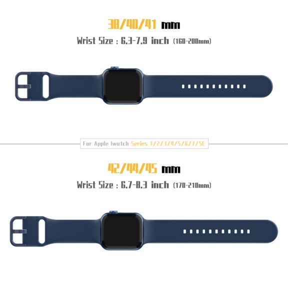 For Apple Watch Ultra 2 49mm Pin Buckle Silicone Watch Band(Abyss Blue)
