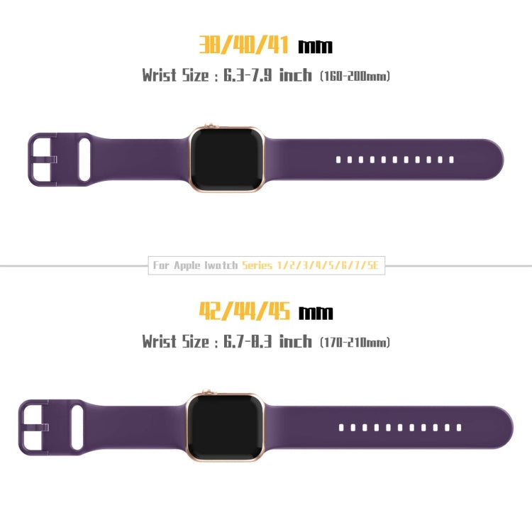 For Apple Watch Ultra 2 49mm Pin Buckle Silicone Watch Band(Dark Purple)
