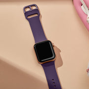 For Apple Watch Ultra 2 49mm Pin Buckle Silicone Watch Band(Dark Purple)