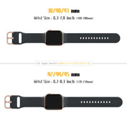 For Apple Watch SE 2023 40mm Pin Buckle Silicone Watch Band(Dark Grey)