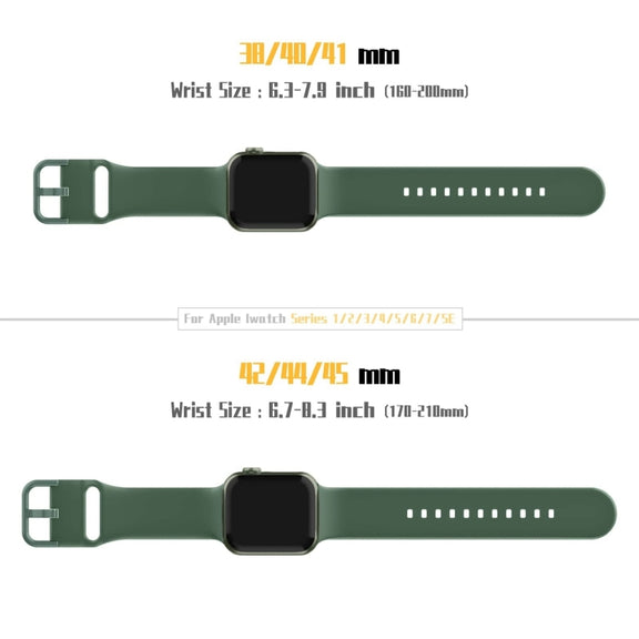For Apple Watch Series 10 46mm Pin Buckle Silicone Watch Band(Clover)