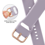 For Apple Watch Series 10 46mm Pin Buckle Silicone Watch Band(Baby Purple)