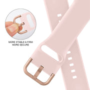 For Apple Watch Series 10 46mm Pin Buckle Silicone Watch Band(Pink Sand)