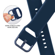 For Apple Watch Series 10 46mm Pin Buckle Silicone Watch Band(Abyss Blue)