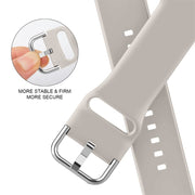 For Apple Watch Series 10 46mm Pin Buckle Silicone Watch Band(Starlight)