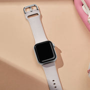 For Apple Watch Series 10 46mm Pin Buckle Silicone Watch Band(Starlight)