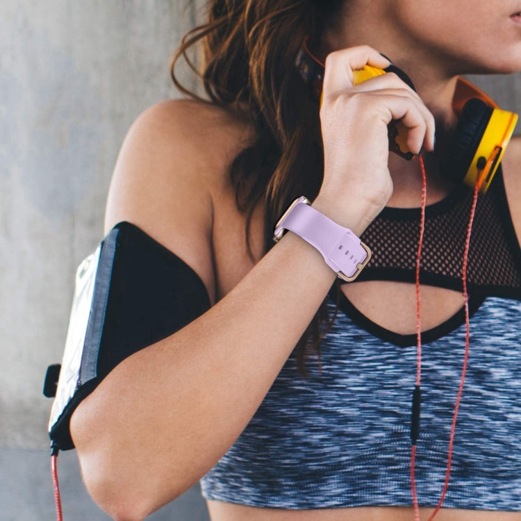 For Apple Watch Series 10 46mm Pin Buckle Silicone Watch Band(Lavender) - free shipping - PMC TechLife - Order now!