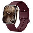 For Apple Watch Series 10 42mm Pin Buckle Silicone Watch Band(Wine Red) - free shipping - PMC TechLife - Order now!