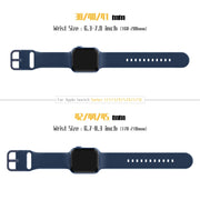 For Apple Watch Series 10 42mm Pin Buckle Silicone Watch Band(Abyss Blue)