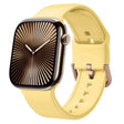For Apple Watch Series 10 42mm Pin Buckle Silicone Watch Band(Yellow) - free shipping - PMC TechLife - Order now!