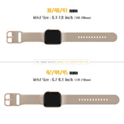 For Apple Watch Series 10 42mm Pin Buckle Silicone Watch Band(Milk Tea)
