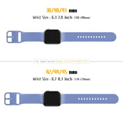 For Apple Watch Series 10 42mm Pin Buckle Silicone Watch Band(Cyan Blue)
