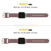 For Apple Watch Series 10 42mm Pin Buckle Silicone Watch Band(Smoked Purple)