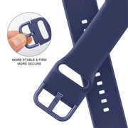 For Apple Watch Series 10 42mm Pin Buckle Silicone Watch Band(Violet Gray)
