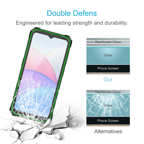 For Blackview BV6200 50pcs 0.26mm 9H 2.5D Tempered Glass Film