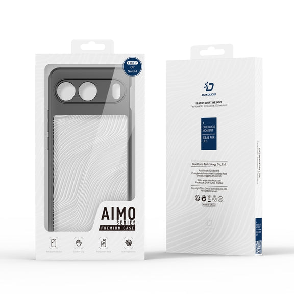For OnePlus Nord 4 DUX DUCIS Aimo Series TPU + PC Frosted Feel Phone Case(Black)