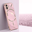 For Nothing Phone 2 XINLI Straight Edge 6D Electroplate TPU Phone Case(Cherry Purple) - Nothing Cases by XINLI | Online Shopping South Africa | PMC TechLife | Buy Now Pay Later Mobicred