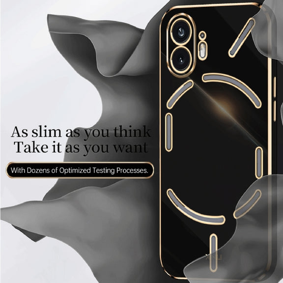 For Nothing Phone 2 XINLI Straight Edge 6D Electroplate TPU Phone Case(Mint Green)