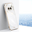 For Nothing Phone 2A XINLI Straight Edge 6D Electroplate TPU Phone Case(White) - free shipping - PMC TechLife - Order now!