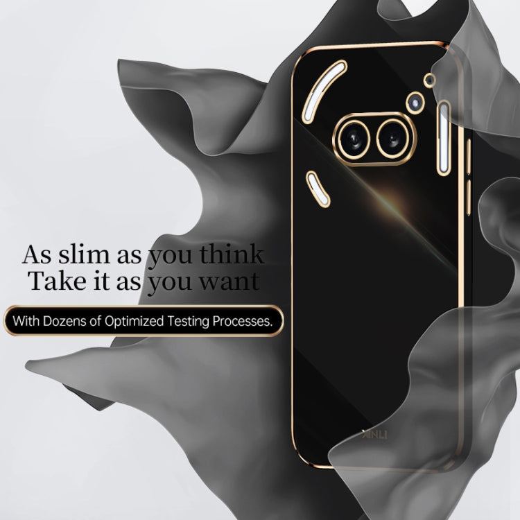 For Nothing Phone 2A XINLI Straight Edge 6D Electroplate TPU Phone Case(Mint Green)