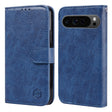 For Google Pixel 9 Skin Feeling Oil Leather Texture PU + TPU Phone Case(Dark Blue) - Google Cases by PMC TechLife | Online Shopping South Africa | PMC TechLife | Buy Now Pay Later Mobicred